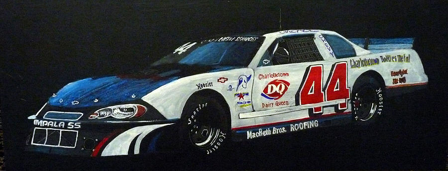Nascar No44 Painting by Richard Le Page