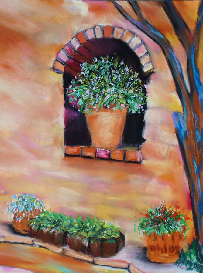 Nashs Courtyard Painting by Melinda Etzold