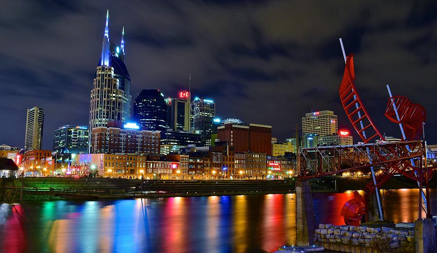 Nashville after Dark Photograph by Frozen in Time Fine Art Photography