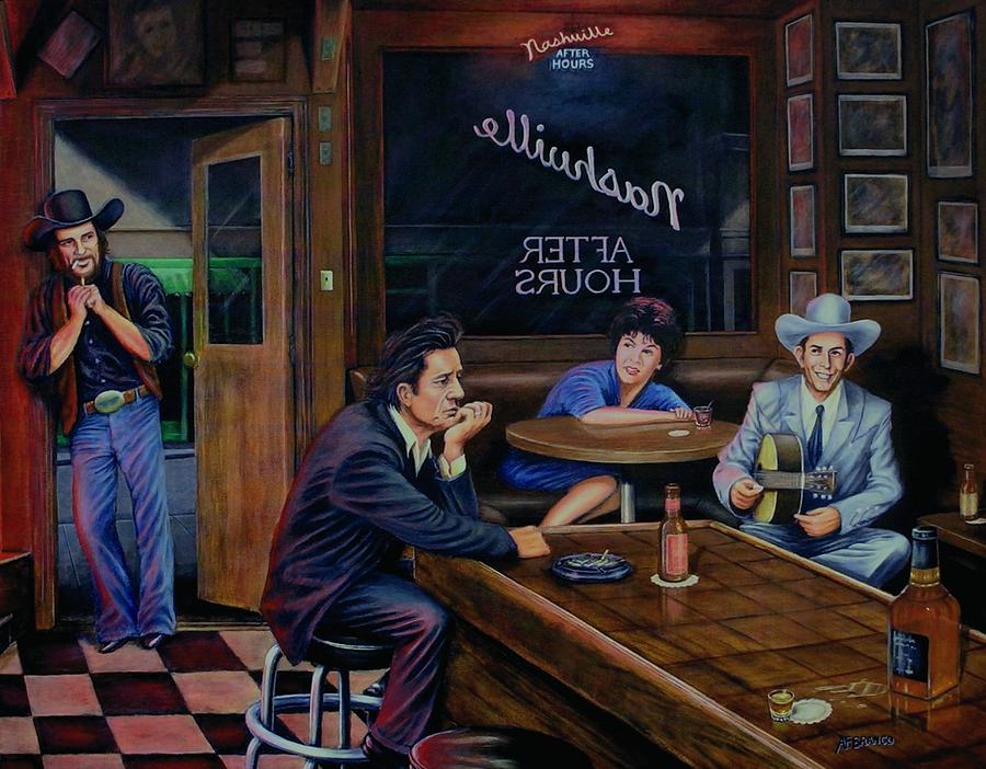 Nashville Painting - Nashville After Hours by Antonio F Branco