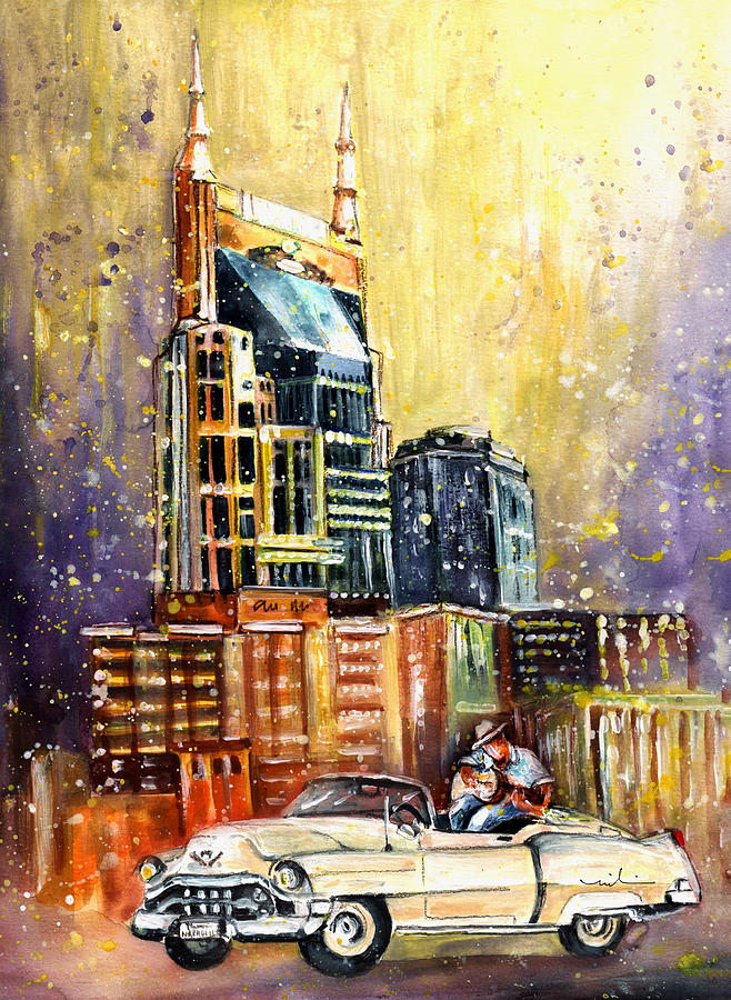 Nashville Authentic Painting by Miki De Goodaboom