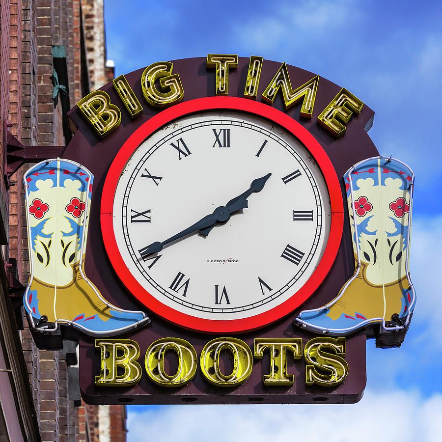 Nashville Big Time Boots Photograph by Stephen Stookey