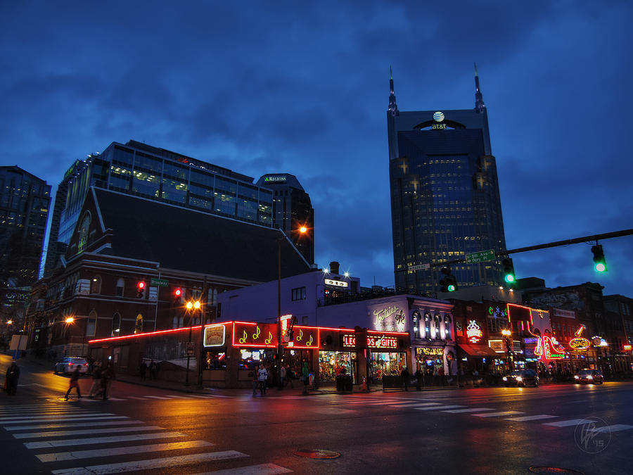 Nashville - Broadway 001 Photograph by Lance Vaughn