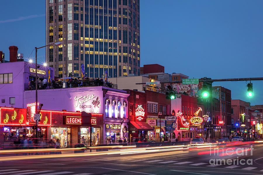 Nashville - Broadway Street Photograph by Brian Jannsen