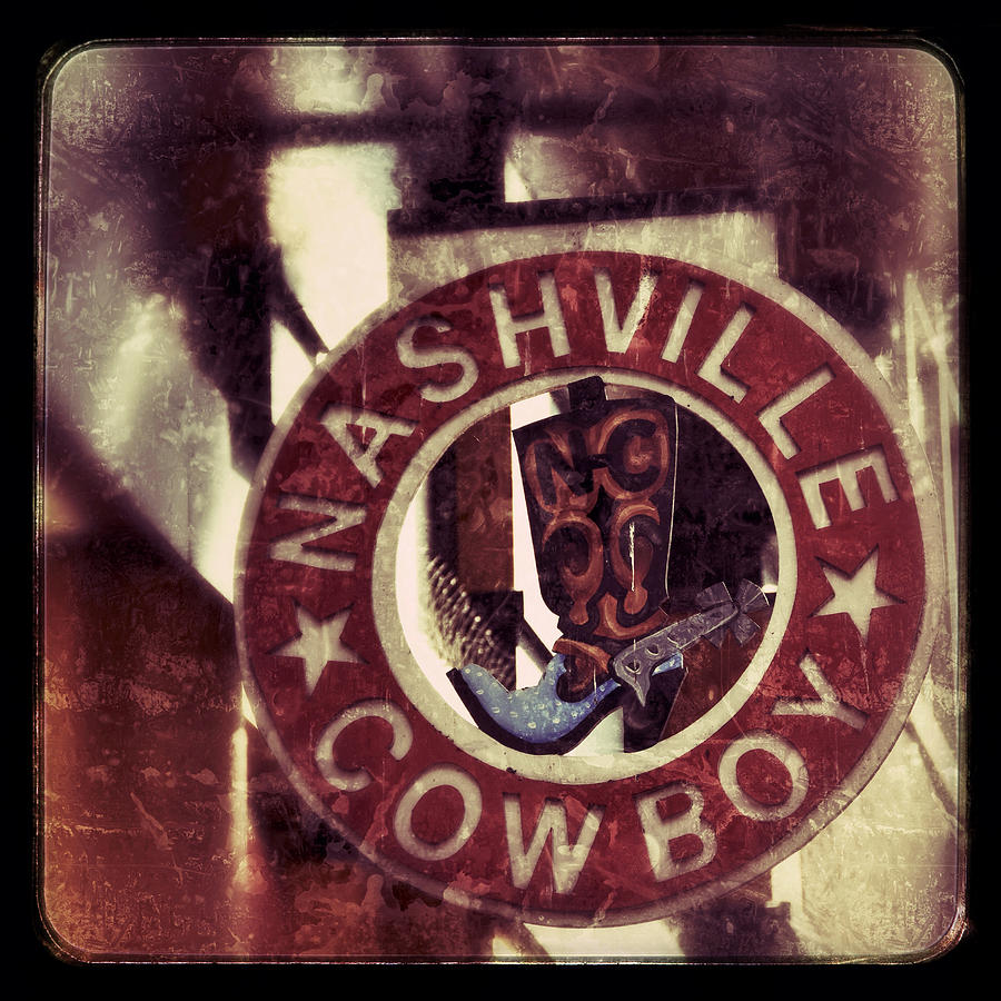 Nashville Cowboy Boot Sign Photograph by Debra Martz