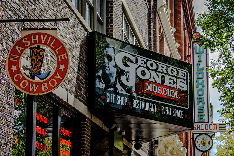 Nashville Cowboy - George Jones - Wildhorse Saloon Photograph by Debra Martz