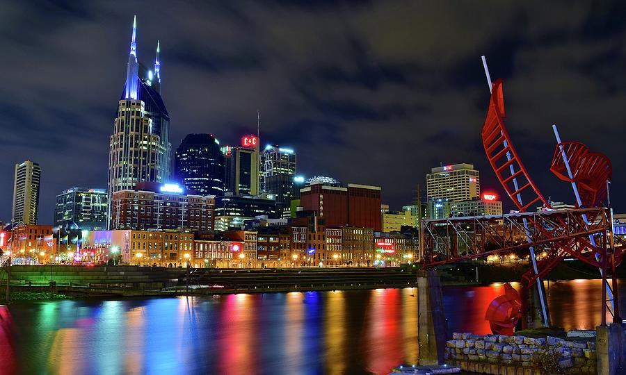 Nashville Cumberland Riverfront Photograph by Frozen in Time Fine Art Photography