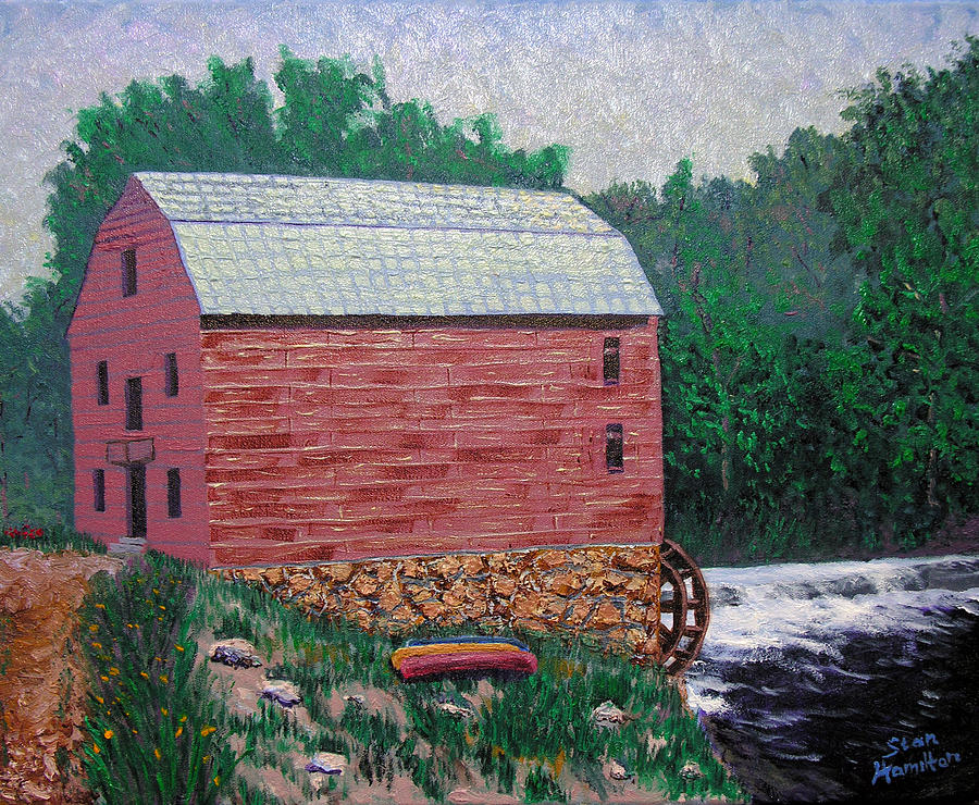 Gristmill Painting - Nashville Gristmill by Stan Hamilton