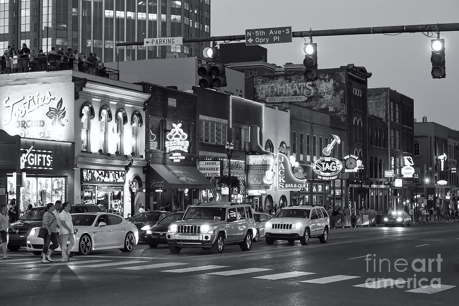Nashville Honky-Tonk District II Photograph by Clarence Holmes