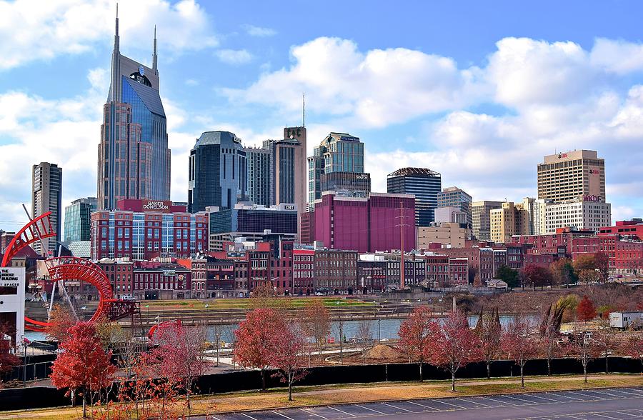 Nashville on the Riverfront Photograph by Frozen in Time Fine Art Photography