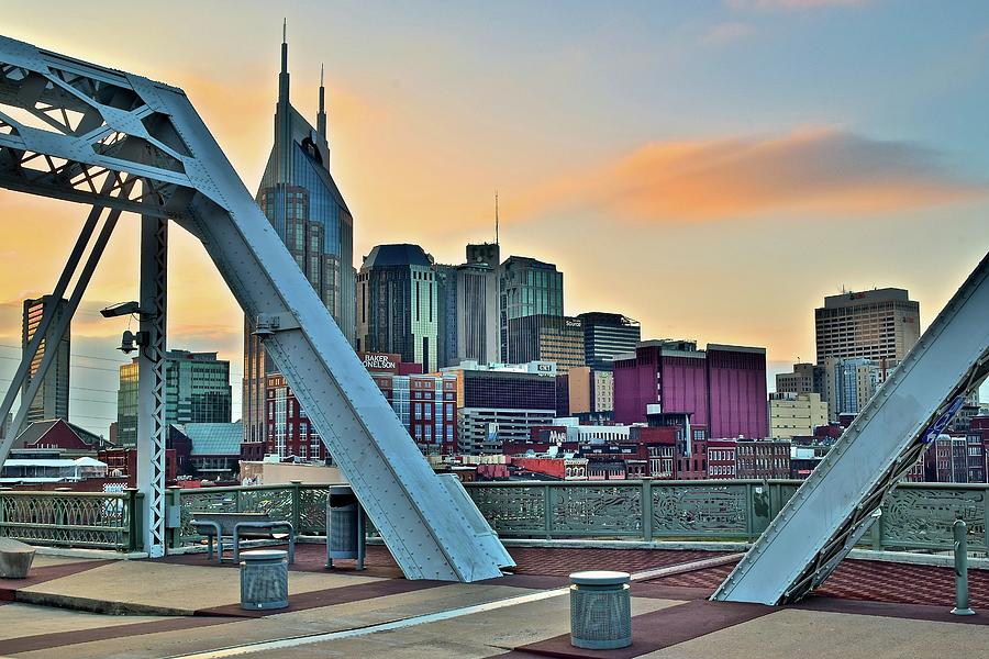 Nashville Setting Sun Photograph by Frozen in Time Fine Art Photography