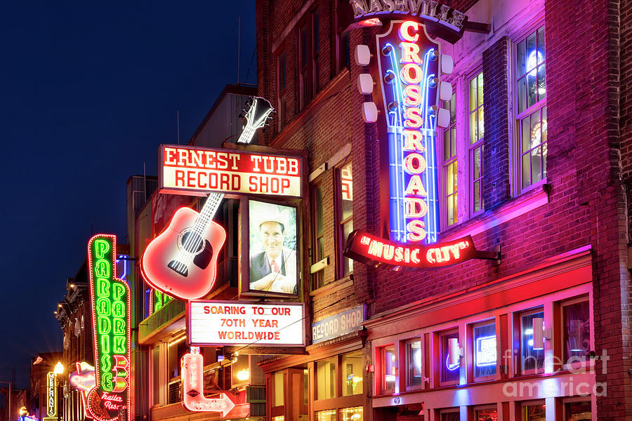 Nashville Signs Photograph by Brian Jannsen