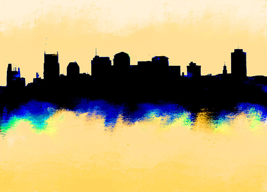 Nashville Skyline Painting By Enki Art