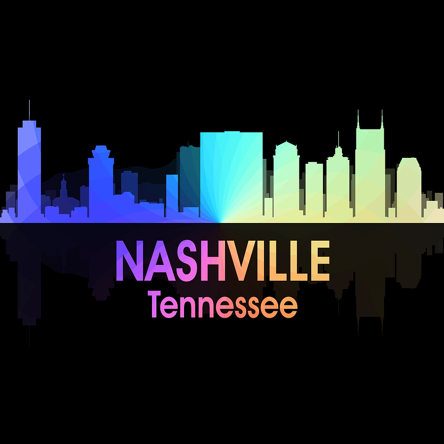 Nashville Digital Art - Nashville TN 5 Squared by Angelina Tamez