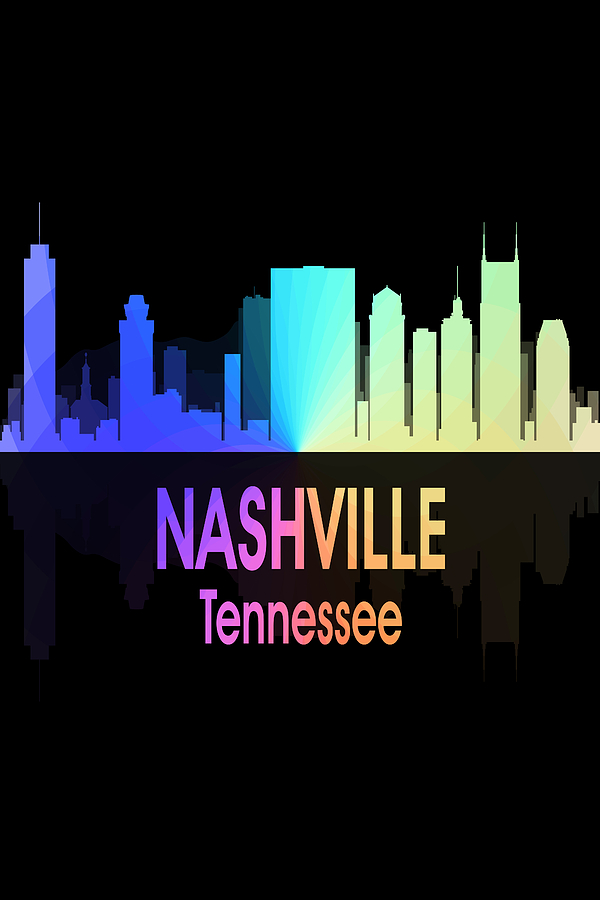 Nashville TN 5 Vertical Digital Art by Angelina Tamez