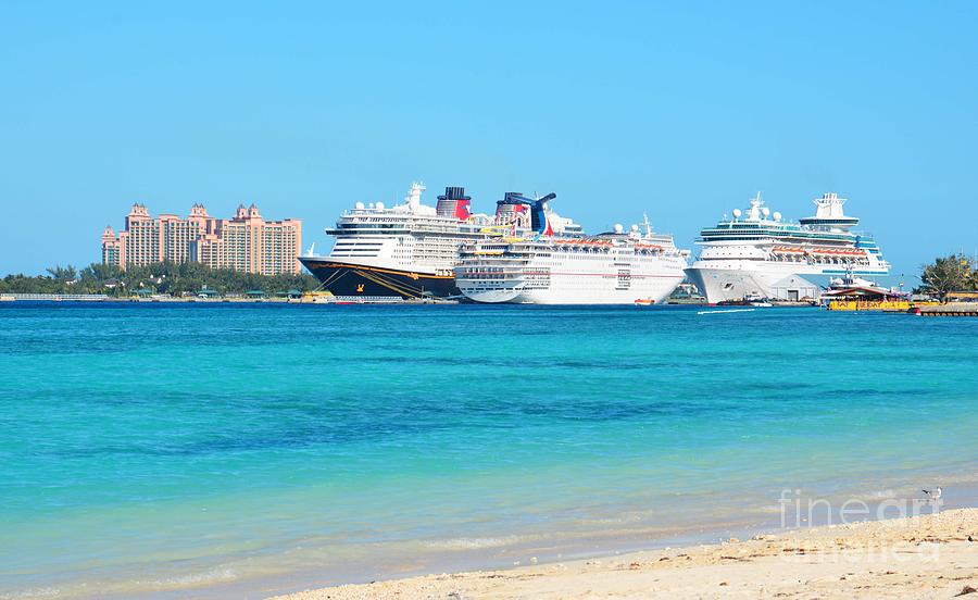 Nassau Cruise Ships Photograph by Cindy Manero