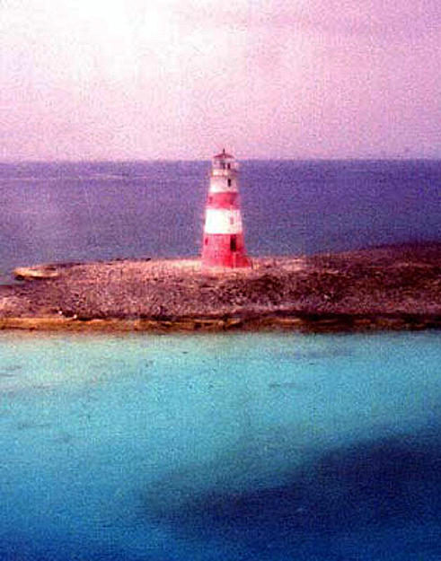 Nassau Lighthouse Mixed Media by Banning Lary