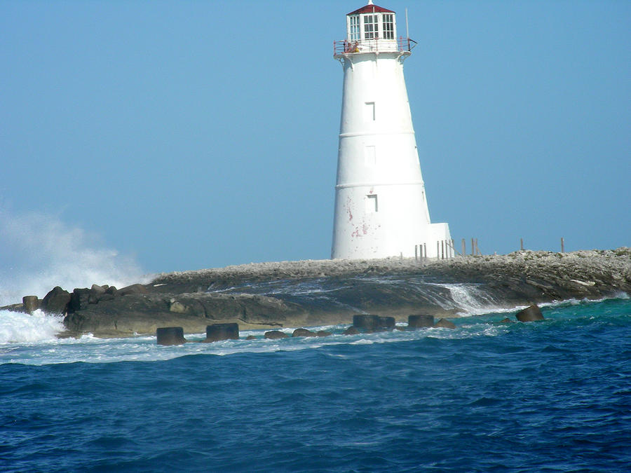 Nassau Lighthouse Photograph by Jean Wolfrum