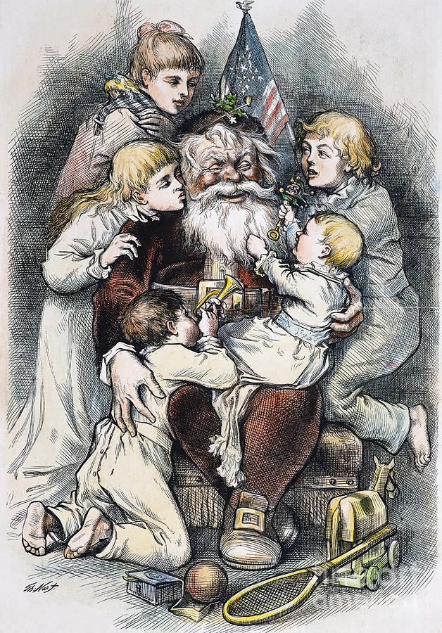 Nast: Christmas, 1879 Photograph by Granger