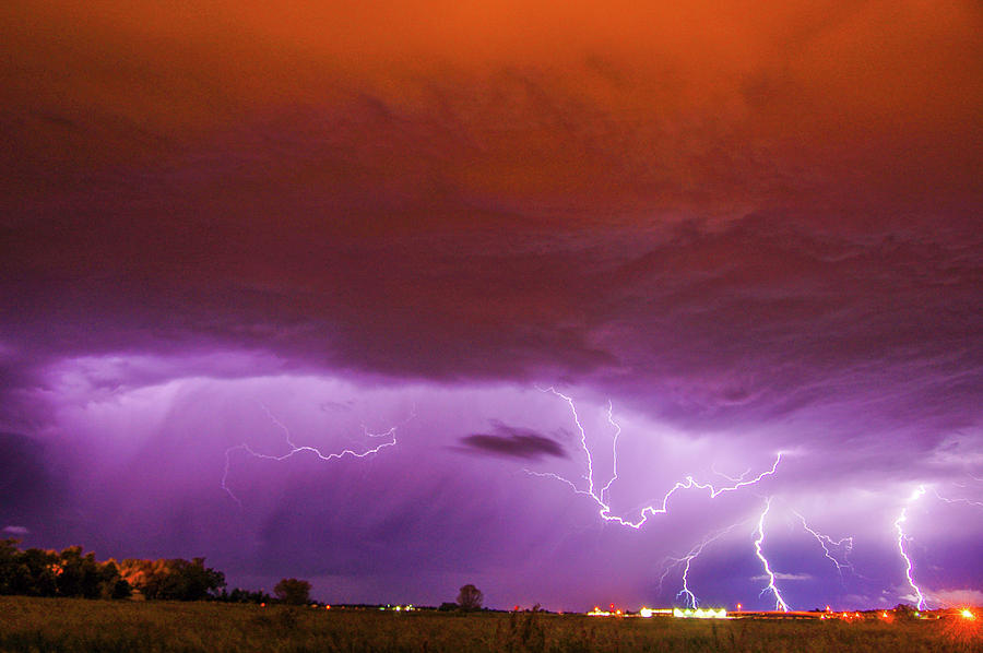 Nasty But Awesome Late Night Lightning 003 Photograph by NebraskaSC