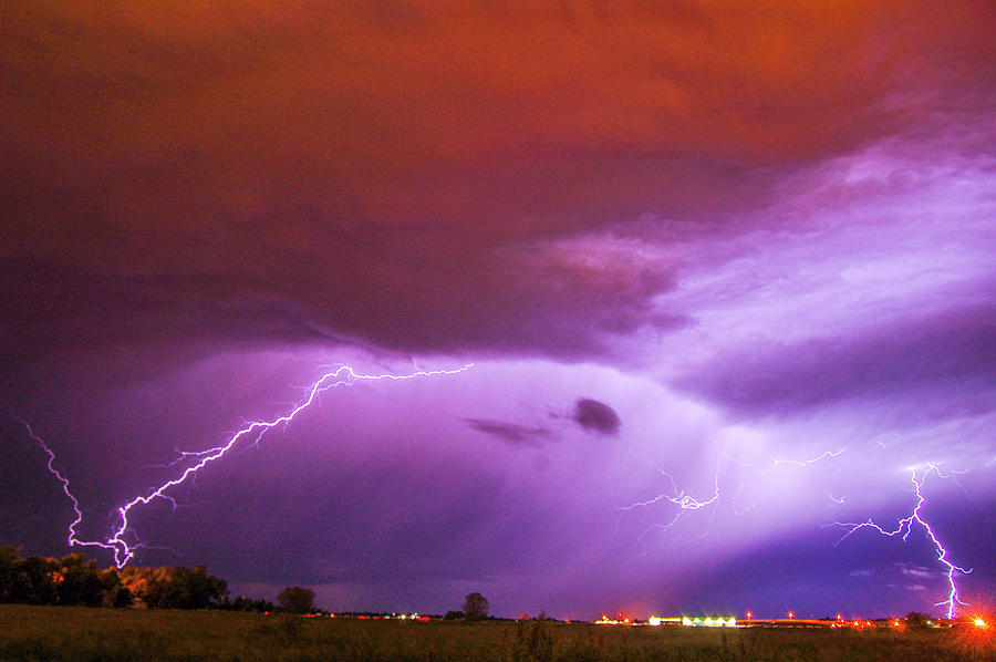 Nasty But Awesome Late Night Lightning 004 Photograph by NebraskaSC