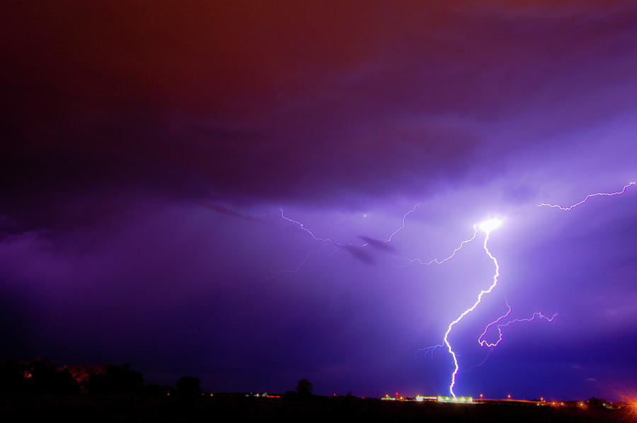 Nasty But Awesome Late Night Lightning 006 Photograph by NebraskaSC