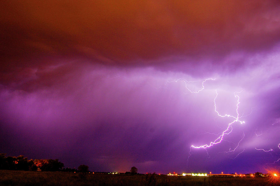 Nasty But Awesome Late Night Lightning 007 Photograph by NebraskaSC