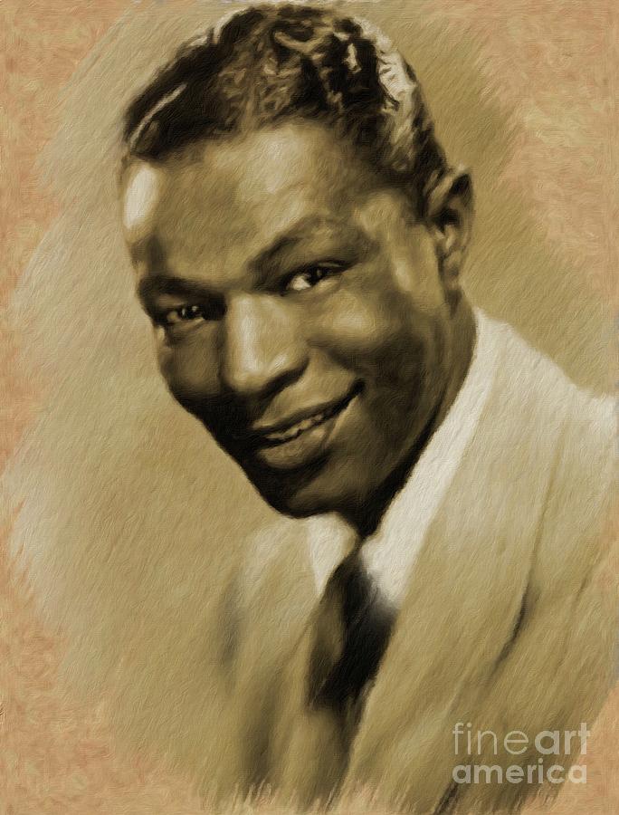 Hollywood Painting - Nat King Cole by Esoterica Art Agency