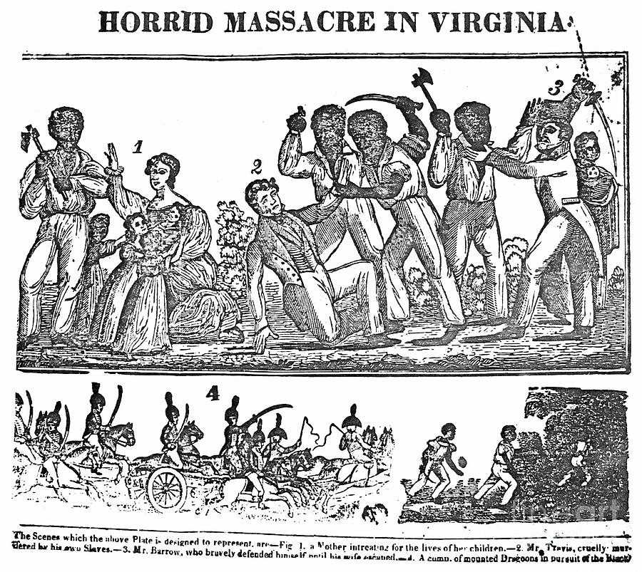 Nat Turner Rebellion, 1831 Drawing by Granger