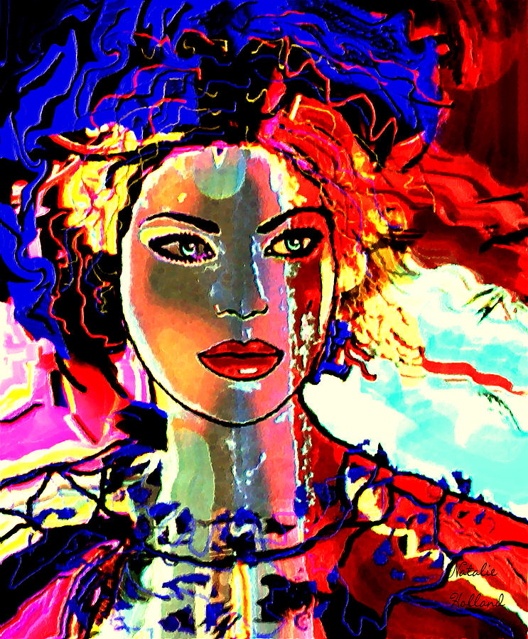 Natalie Holland Portrait Mixed Media by Natalie Holland