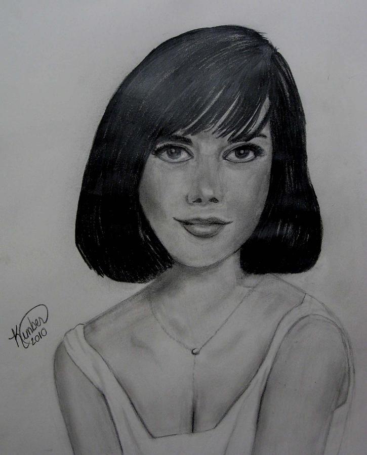 Natalie Drawing by Kimber  Butler