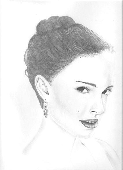 Natalie Portman Drawing by Rebecca Bellomo | Fine Art America