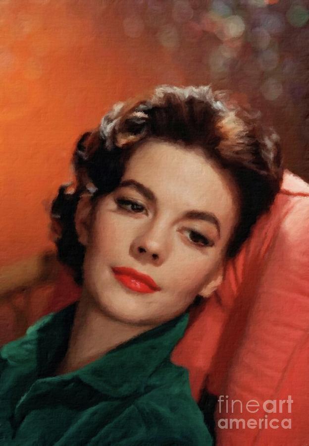 Hollywood Painting - Natalie Wood, Actress by Esoterica Art Agency