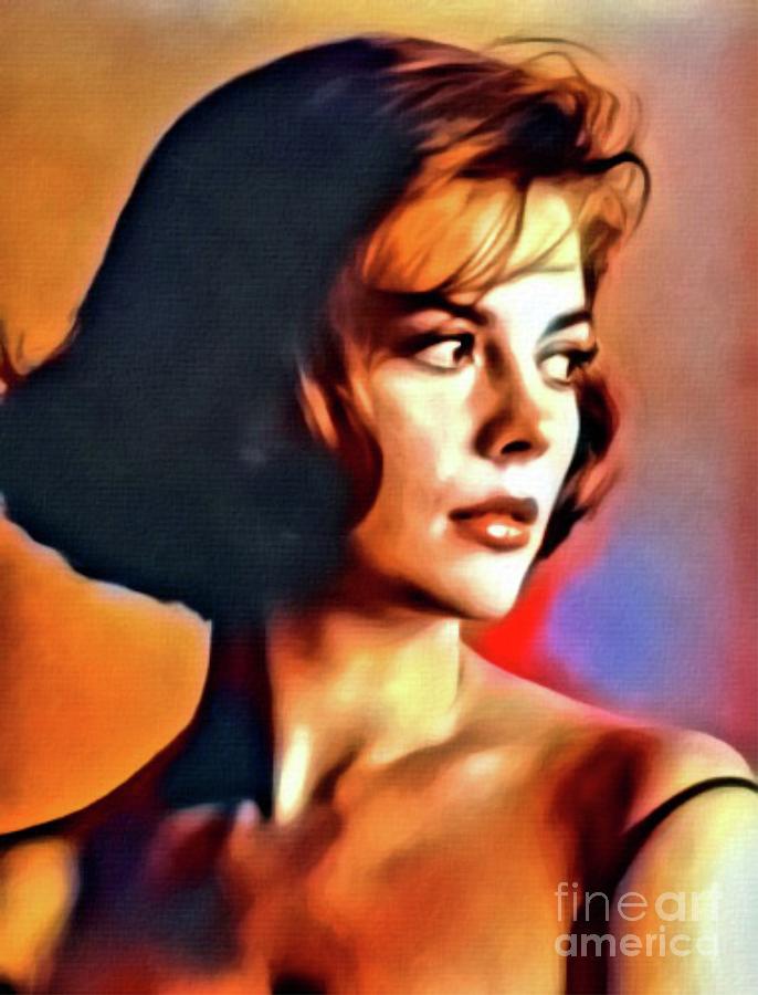 Natalie Wood, Vintage Actress. Digital Art By Mb Digital Art