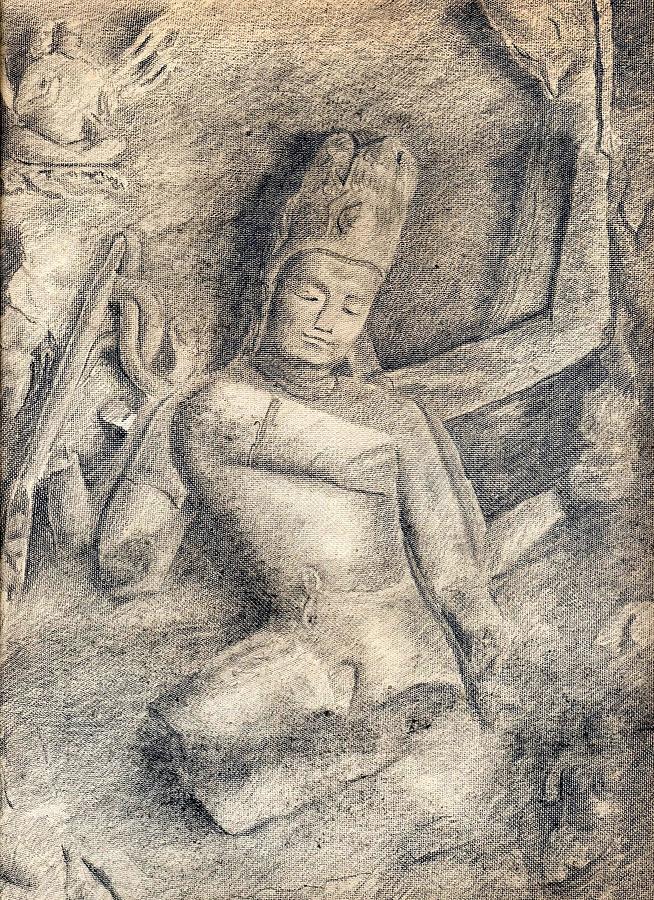 Elephanta caves Elephanta Island India lithograph from Galleria News  Photo  Getty Images