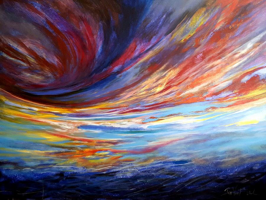 Natchez sky Painting by Jan VonBokel