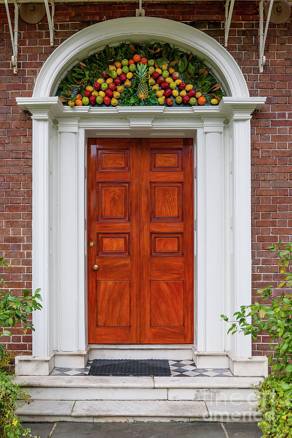 Nathaniel Russell House Pineapple Entrance Photograph
