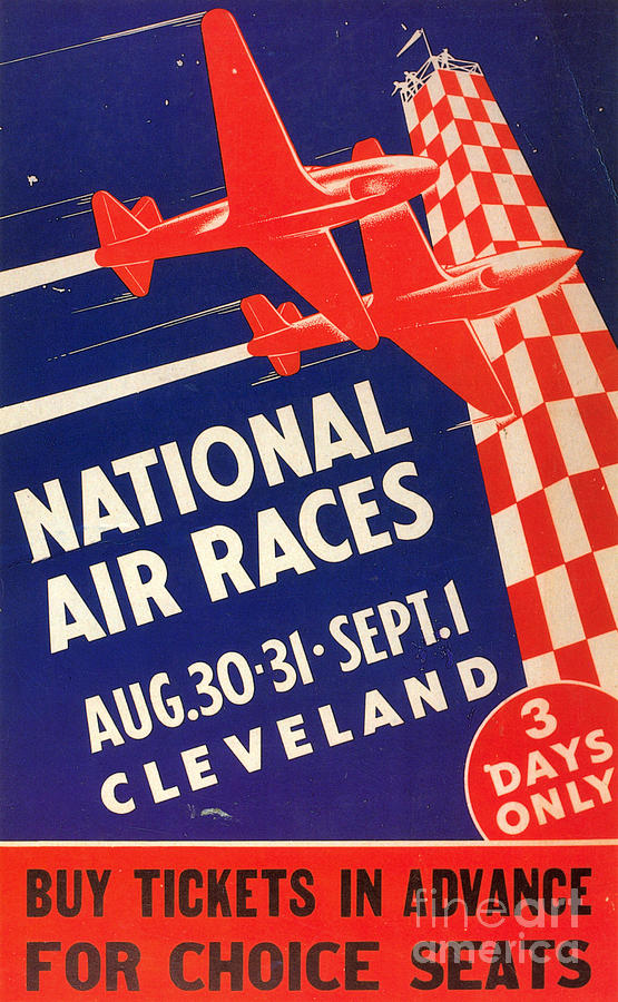National Air Race Poster Photograph by Granger
