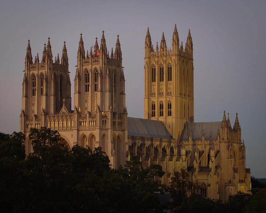 National Cathedral at Twilight Photograph by Just Birmingham