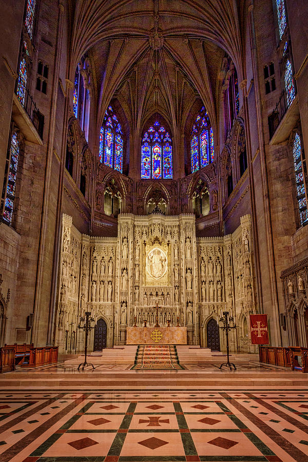 National Cathedral High Altar Photograph by Stuart Litoff