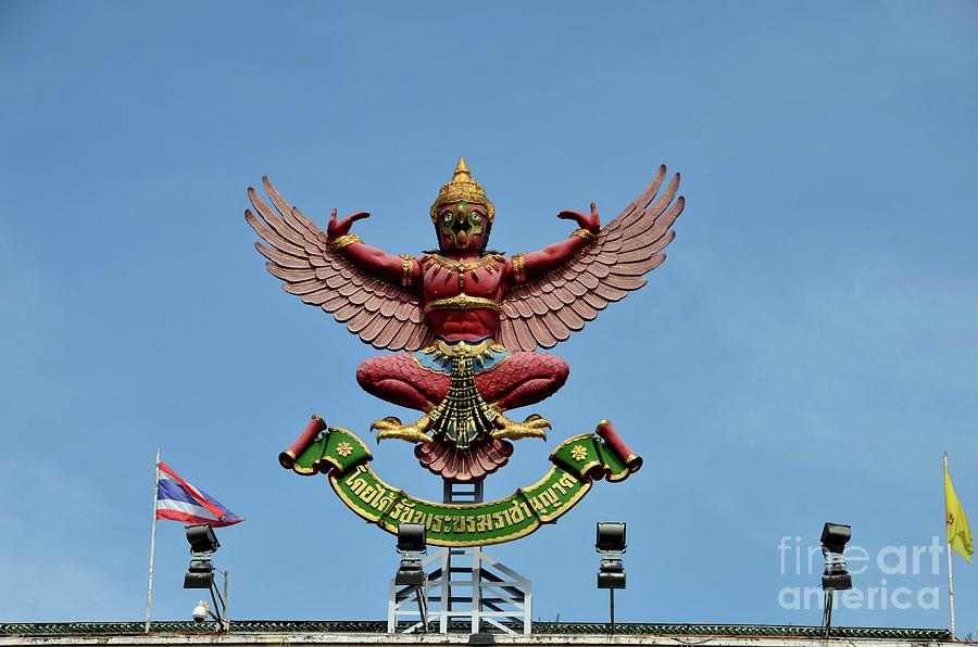 National emblem seal Garuda of Royal King of Thailand Photograph by Imran Ahmed
