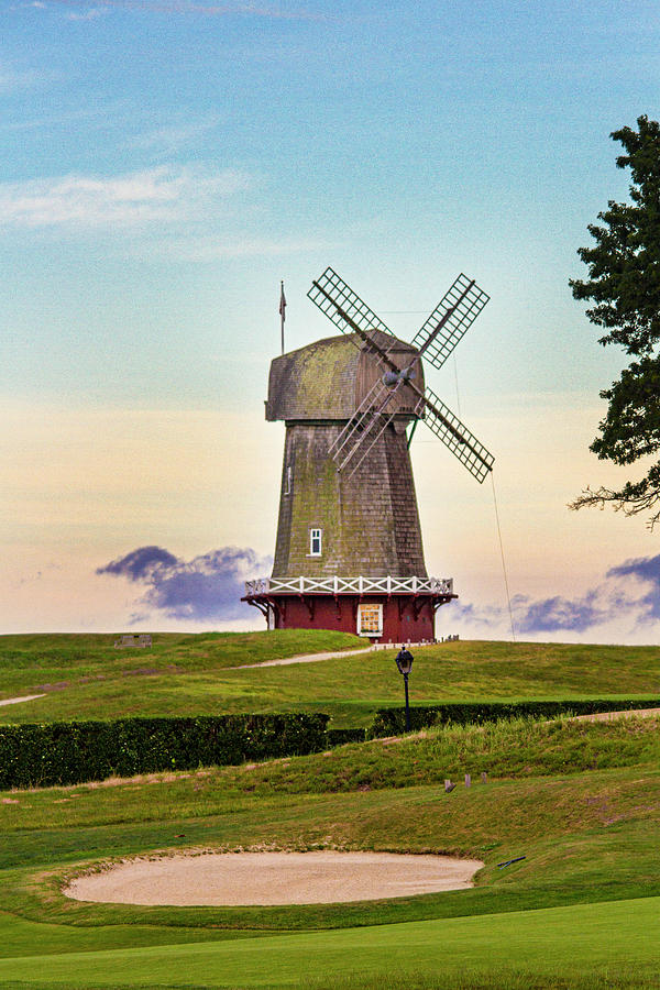 National Golf Links of America Windmill Photograph by Robert Seifert