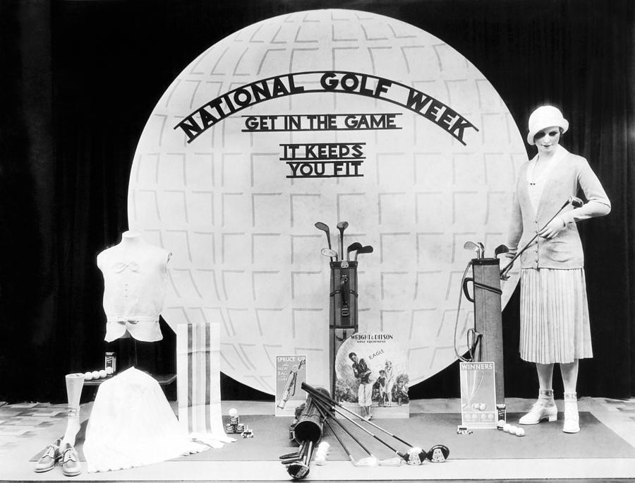 National Golf Week Display Photograph by Underwood Archives
