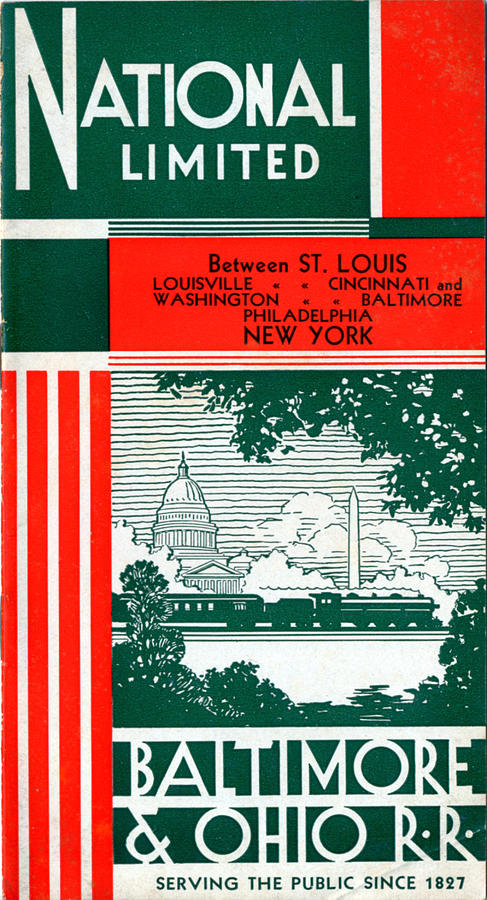 National Limited by Baltimore and Ohio Railroad National Limited by Baltimore and Ohio Railroad