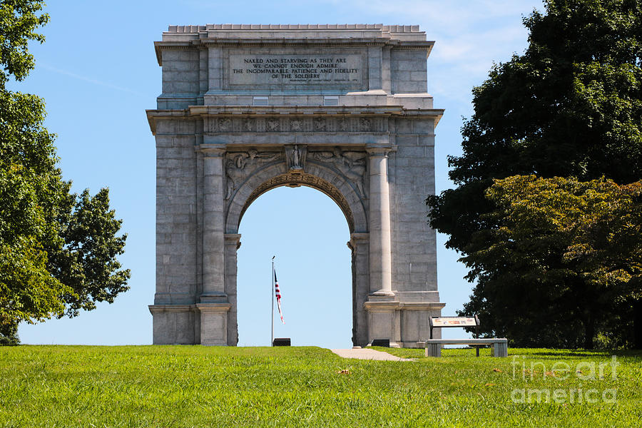 National Memorial Arch Valley Forge Photograph by Thomas Marchessault