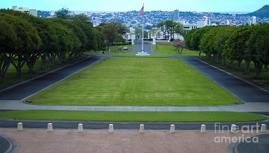 National Memorial Cemetery of the Pacific Hawaii Photograph by Andrea Anderegg