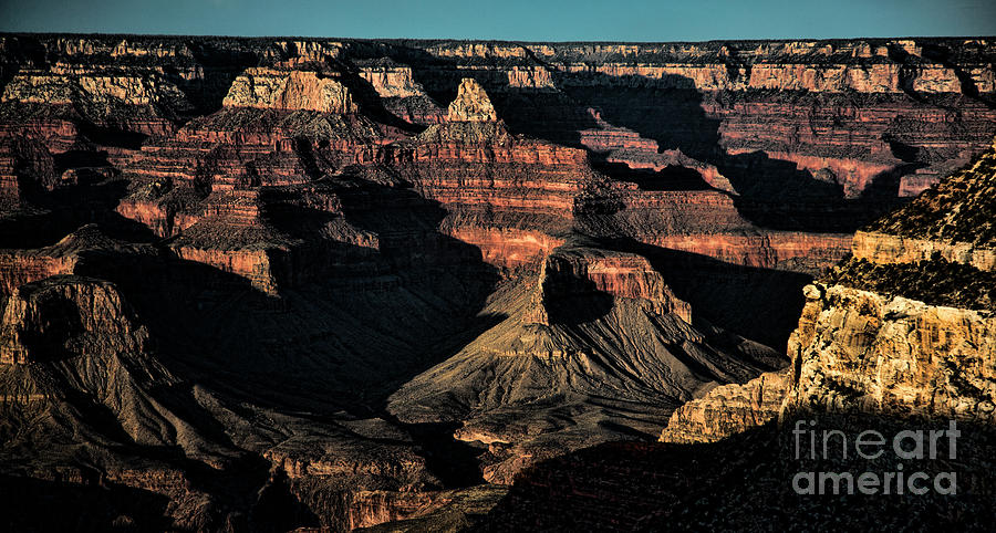 Grand Canyon National Park Photograph - National Park Grand Canyon Shadows  by Chuck Kuhn