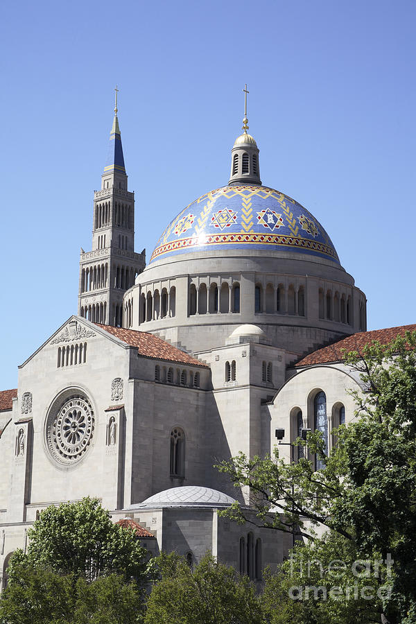 National Shrine of the Immaculate Conception Photograph by William Kuta