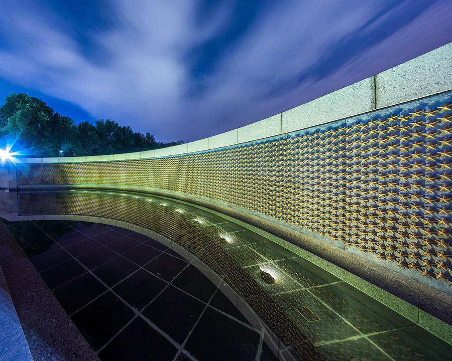 Washington D.c. Photograph - National WWII Memorial Reflections by Chris Bordeleau