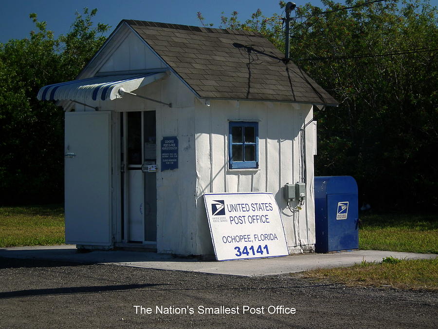 Post Office Photograph - Nations Smallest Post Office by Wayne Skeen